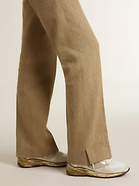 Women's Dad-Star mesh and white suede with gold foiled star
