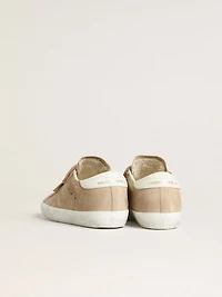 Women’s Old School beige suede with white leather heel tab