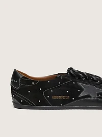 Women's True-Star black suede with Swarovski crystals and leather star