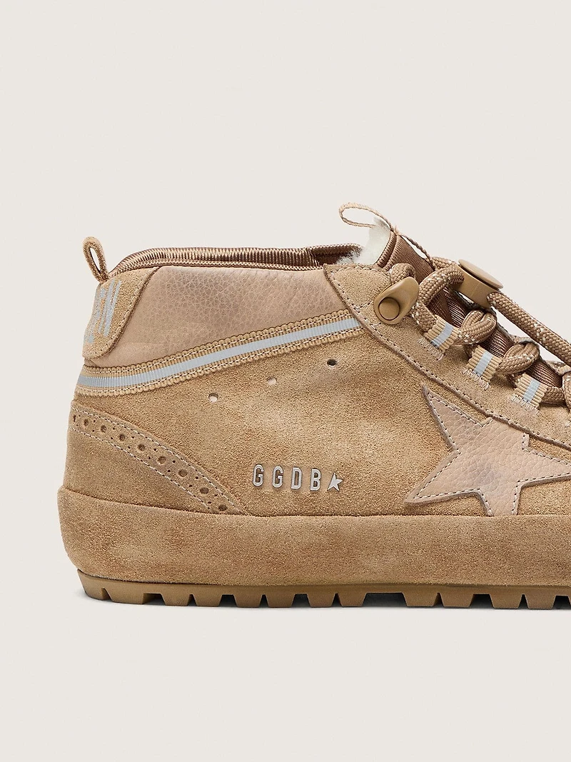 Women's Mid star Ski caramel suede with nubuck and heel tab