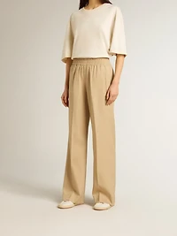 Women’s sand-colored joggers