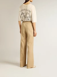 Women’s sand-colored joggers