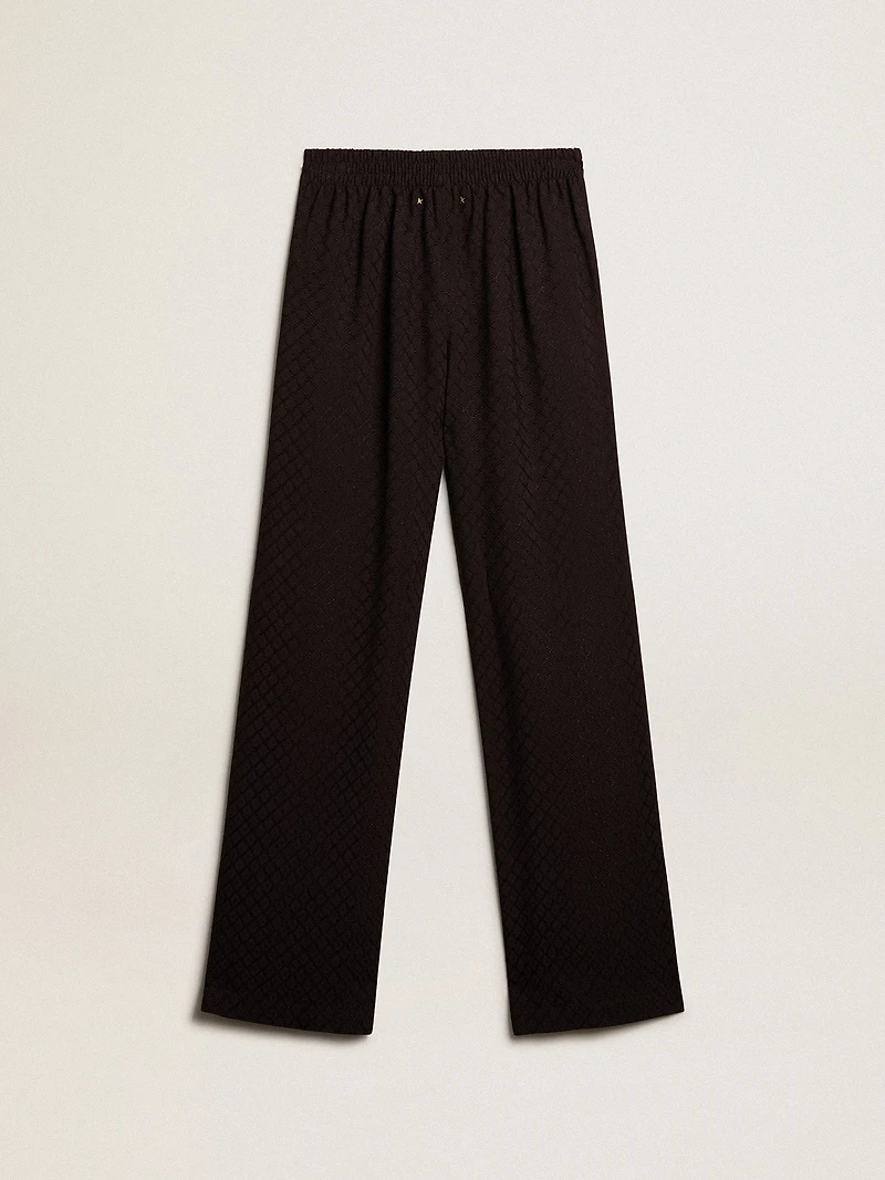 Women’s black viscose joggers