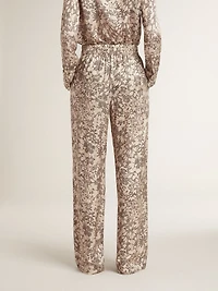 Women's joggers with floral print
