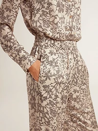 Women's joggers with floral print