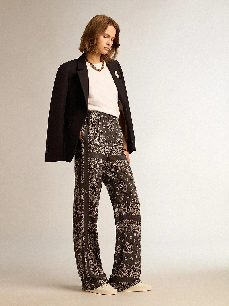 Women’s single-breasted blazer dark blue wool gabardine