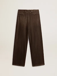 Women's medium-wash cotton pants
