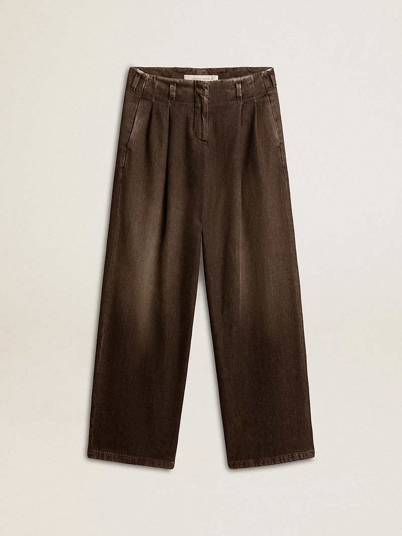 Women's medium-wash cotton pants