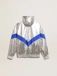 Women’s windcheater silver technical fabric