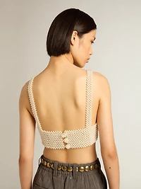 Women’s string of pearls top