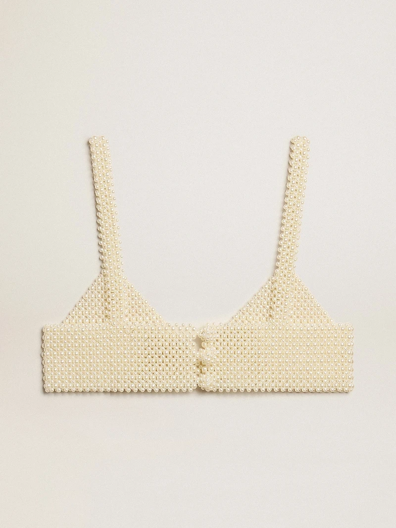 Women’s string of pearls top
