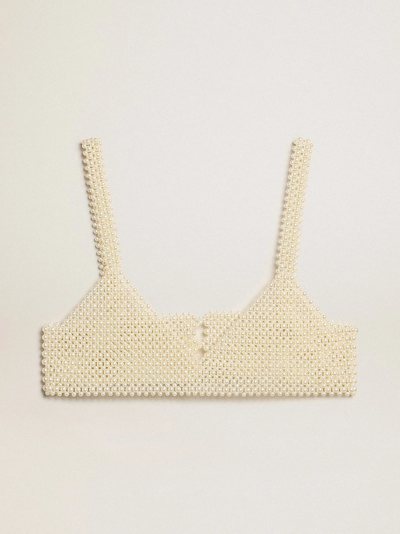 Women’s string of pearls top