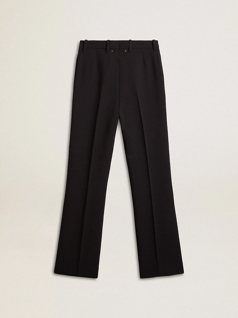 Women’s soft black pants wool blend