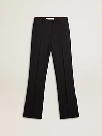 Women’s soft black pants wool blend