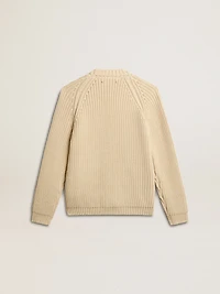 Women's cotton cardigan with embroidery on the front