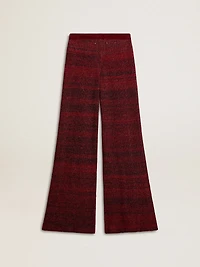 Irregular-striped cotton pants