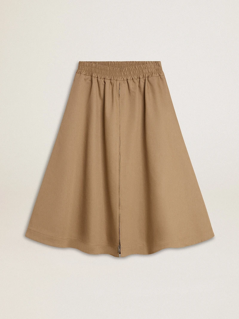 Women’s beige circle skirt