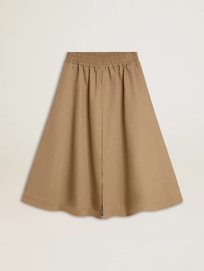 Women’s beige circle skirt