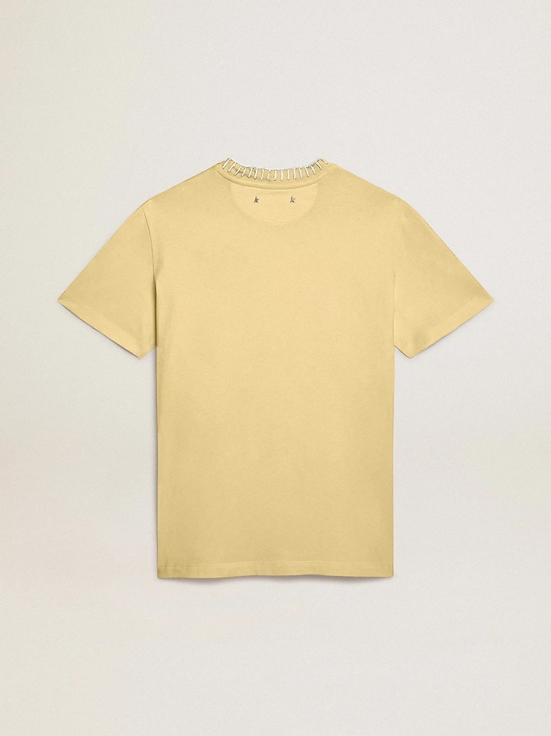 Women's T-shirt cotton jersey with embroidery on the neck and heart