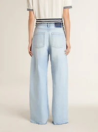 Women’s pants lived-in effect denim