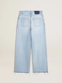 Women’s pants lived-in effect denim