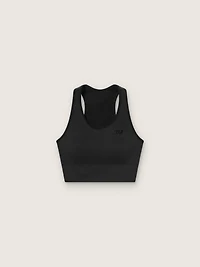 Women's black sports bra