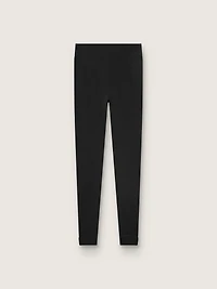 Women's black high-waist sports leggings