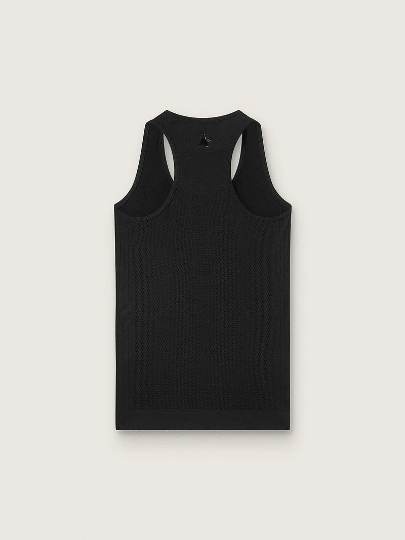 Women's black sports tank top