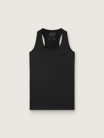 Women's black sports tank top
