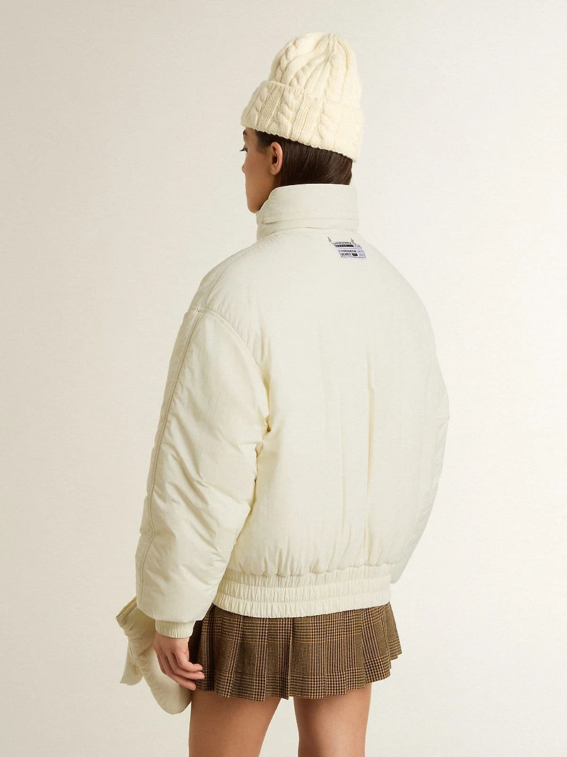 Women’s cream padded jacket