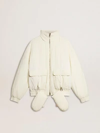 Women’s cream padded jacket