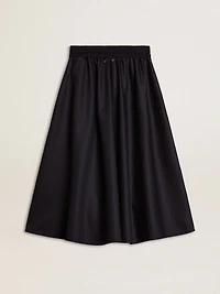 Women’s midnight blue wool skirt