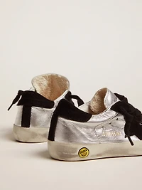 Super-Star sneakers silver leather with suede inserts