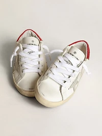 Young Super-Star with gray suede star