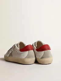 Super-Star Young with suede star and red leather heel tab