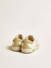 Super-Star Young with lilac leather star and glitter heel tab