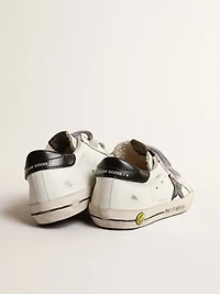 Old School Young with metallic leather star and black heel tab