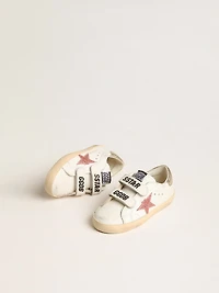 Young Old School in leather with metallic peach leather star