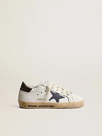 Super-Star Young nappa with a printed star and black heel tab