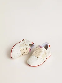 Young Ball Star in leather with cream-colored star and red leather heel tab