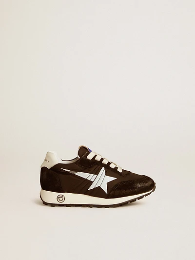 Young Marathon nylon with printed star and leather heel tab