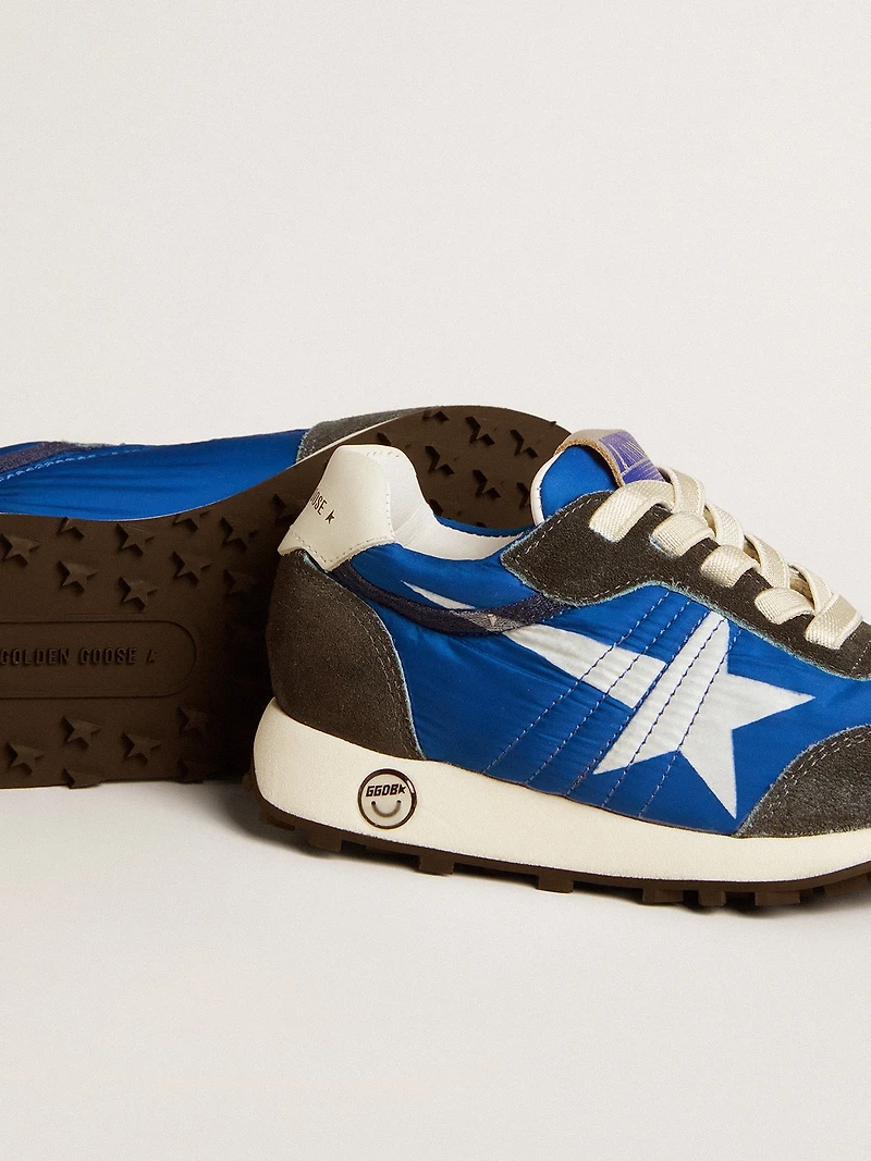 Marathon Young nylon with printed star and leather heel tab