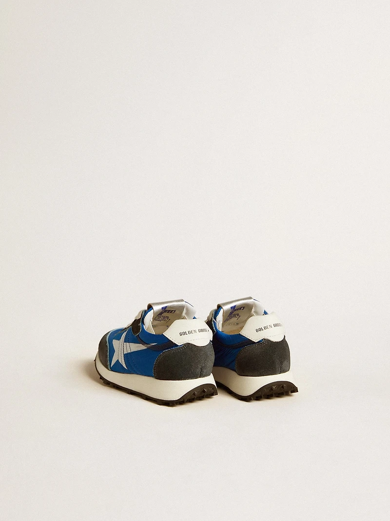 Marathon Young nylon with printed star and leather heel tab