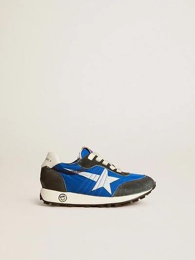 Marathon Young nylon with printed star and leather heel tab