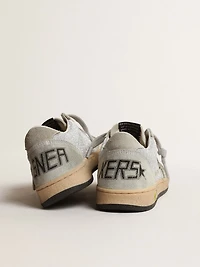 Ball Star Young glitter with ice-gray suede inserts