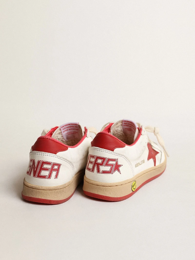 Ball Star Young in nappa with red leather star and heel tab