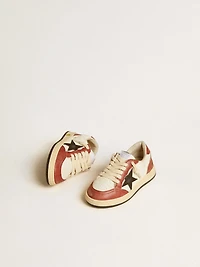 Ball Star Young in nappa with black star and red leather inserts