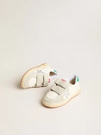 Young Ball Star with silver star and green suede heel tab