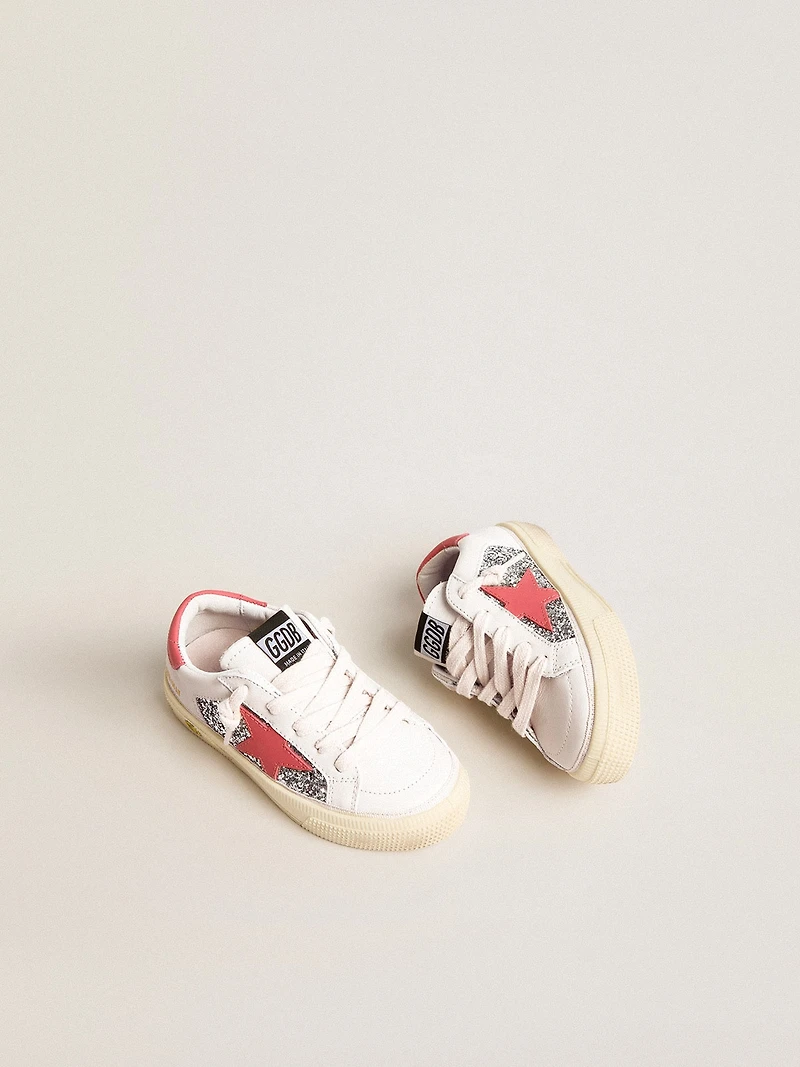 Young May with pink leather star and heel tab