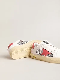 Young May with pink leather star and heel tab
